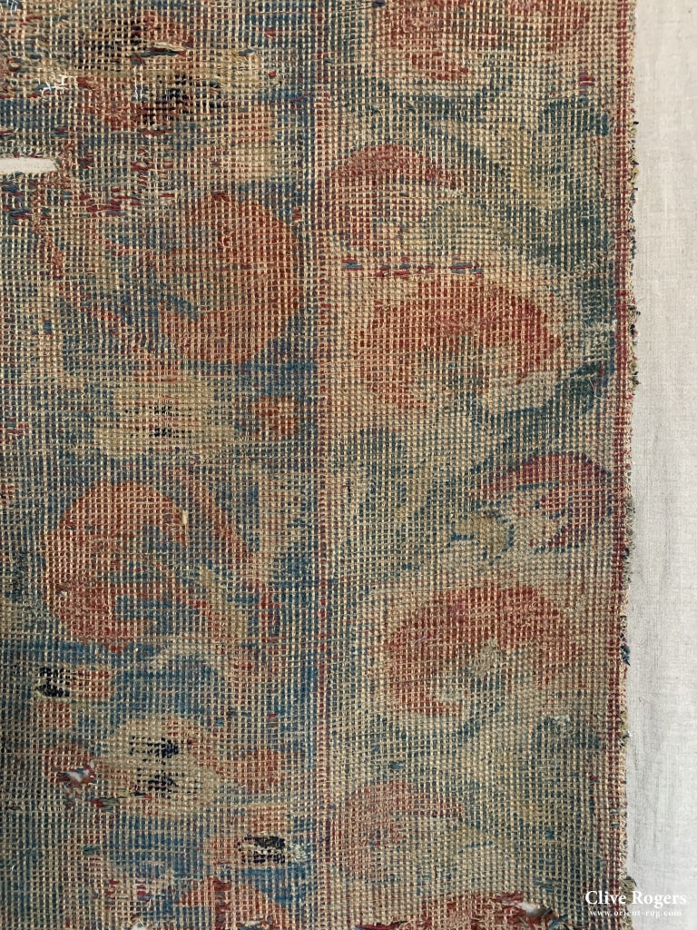 Spanish Alpujarras Rug Fragment Comprising Of Two Parts 18Th Cent Or Earlier Rug