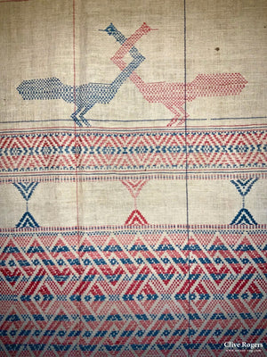 Sri Lankan Section From An Etirila Cape (96 X 96 Cm) Cloth