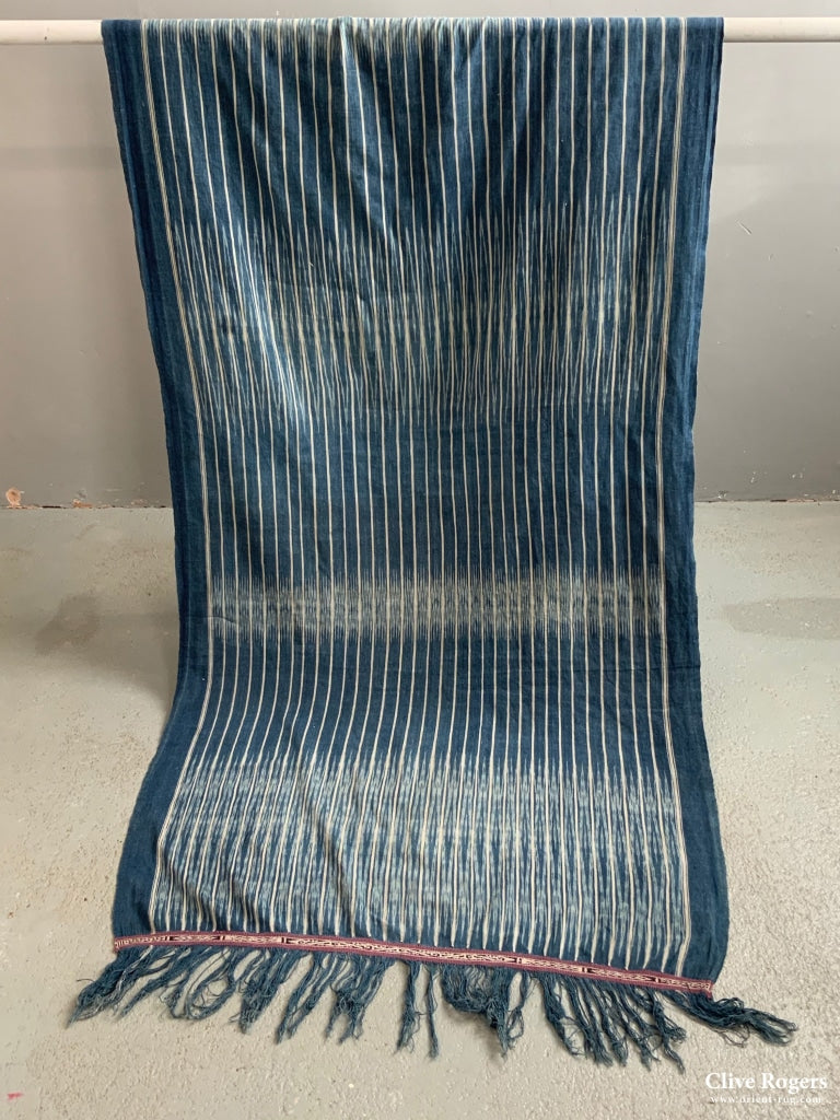 Sumatran Cotton Batak Ulos Warp Ikat (210 X 81Cm)