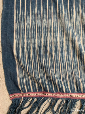 Sumatran Cotton Batak Ulos Warp Ikat (210 X 81Cm)