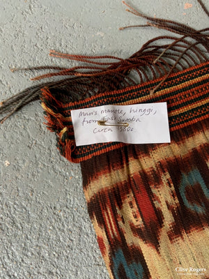 Sumba Hinggi Cotton Warp Ikat Cloth