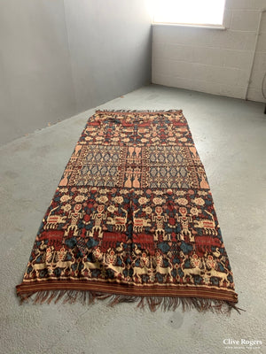 Sumba Hinggi Cotton Warp Ikat Cloth