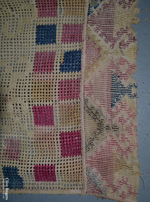 Tajik Drawn Work And Embroidered Perdeh Veil Circa 1900 Veil