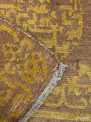 Tibet Antique Asana Sitting Rug (80 X 76Cm) Rug