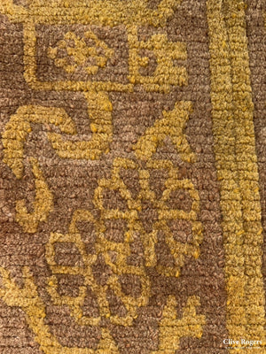 Tibet Antique Asana Sitting Rug (80 X 76Cm) Rug