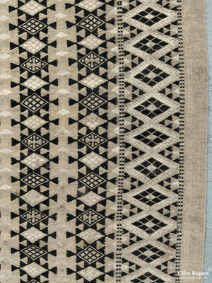 Tunisian Berber Pale Colour Brocaded Flatweave Rug (Af) (254 X 146Cm) Flatweave
