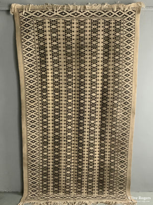 Tunisian Berber Pale Colour Brocaded Flatweave Rug (Af) (254 X 146Cm) Flatweave