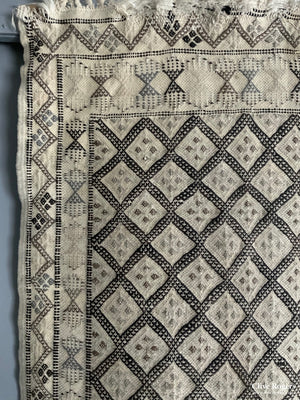 Tunisian Berber Pale Colour Brocaded Flatweave Rug (Af) (259 X 180Cm) Flatweave