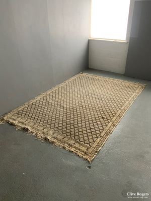 Tunisian Berber Pale Colour Brocaded Flatweave Rug (Af) (259 X 180Cm) Flatweave