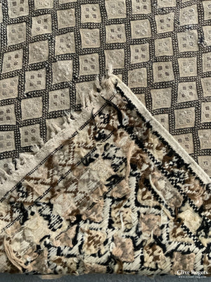 Tunisian Berber Pale Colour Brocaded Flatweave Rug (Af) (259 X 180Cm) Flatweave