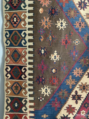 Turkish Anatolian Antique Kilim ( 397 X 172Cm) Kilim
