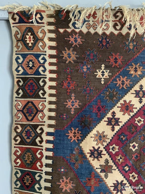 Turkish Anatolian Antique Kilim ( 397 X 172Cm) Kilim