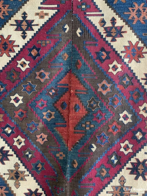 Turkish Anatolian Antique Kilim ( 397 X 172Cm) Kilim