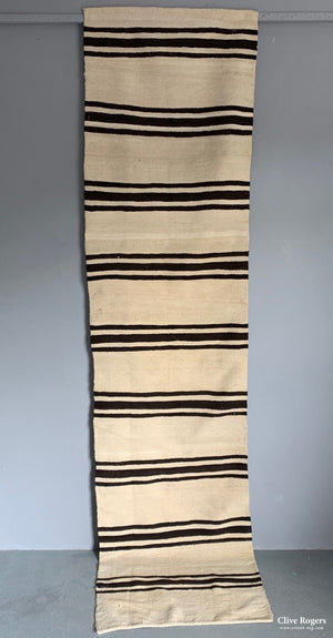 Turkish Anatolian Flatweave Runner Mid 20Th Cent Runner