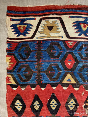 Turkish Anatolian Hotamisia Konya Kilim Mounted (250 X 110Cm)
