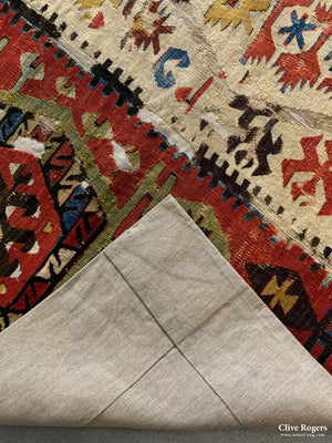 Turkish Anatolian Hotamisia Konya Kilim Mounted (250 X 110Cm)