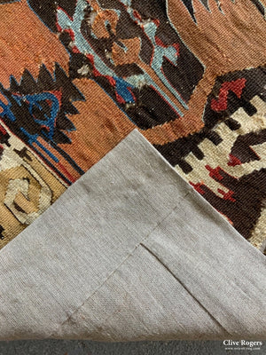 Turkish Anatolian Large Kilim Mounted (465 X 110Cm)