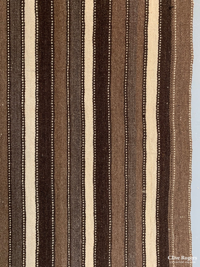 Turkish Anatolian Warpface Flatweave In Natural Sheeps Wool Colours Mid 20Th Cent Flatweave