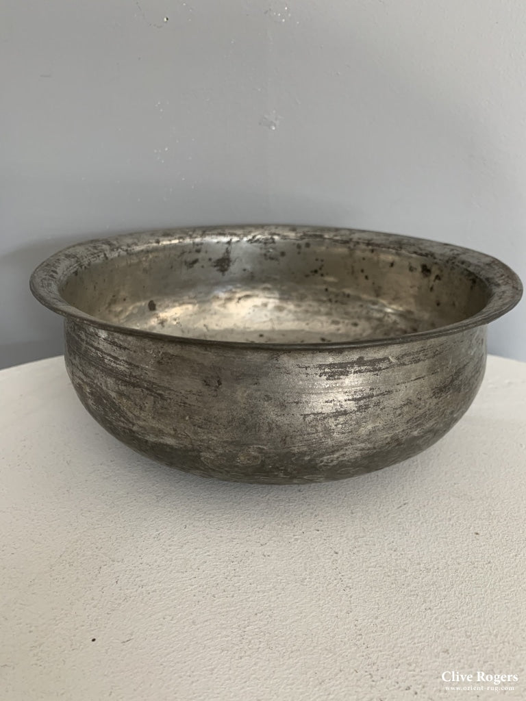 Turkish Antique Bath Bowl Tinned Copper 18/19 Cent Bowl