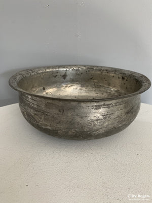 Turkish Antique Bath Bowl Tinned Copper 18/19 Cent Bowl