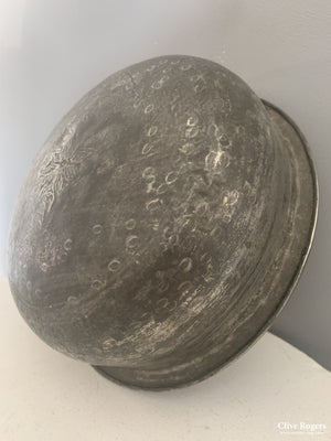 Turkish Antique Bath Bowl Tinned Copper 18/19 Cent Bowl