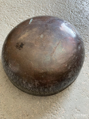 Turkish Antique Engraved And Tinned Copper Bath Bowl 18/19Th Cent Bowl
