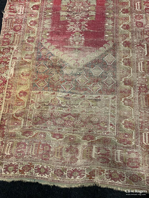 Turkish Antique Ghiordes Carpet (333 X 163Cm)