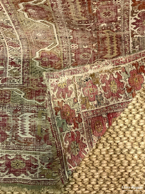 Turkish Antique Ghiordes Carpet (333 X 163Cm)