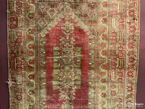 Turkish Antique Ghiordes Carpet (333 X 163Cm)