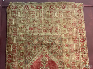Turkish Antique Ghiordes Carpet (333 X 163Cm)