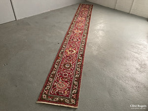 Antique Turkish Ghiordes Narrow Runner Circa 1870 Runner