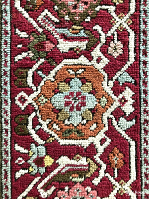 Antique Turkish Ghiordes Narrow Runner Circa 1870 Runner
