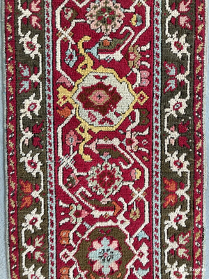 Antique Turkish Ghiordes Narrow Runner Circa 1870 Runner