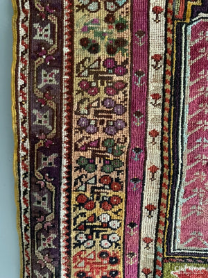 Turkish Antique Kirshehir Prayer Rug ( 158 X 112 Cm )