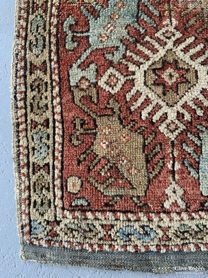 Turkish Antique Mendres Valley Dazgir Or Konya Yastik Rug (95 X 53Cm)