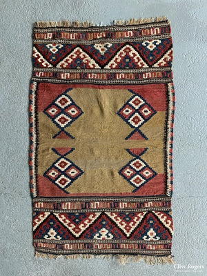 Turkish Antique Monastir Kilim Yastik (98 X 61Cm)