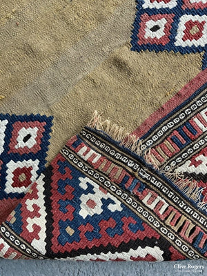 Turkish Antique Monastir Kilim Yastik (98 X 61Cm)
