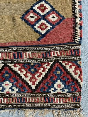 Turkish Antique Monastir Kilim Yastik (98 X 61Cm)