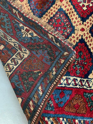 Turkish Antique Yuruk Kurdish Malataya Rug (239 X 125)