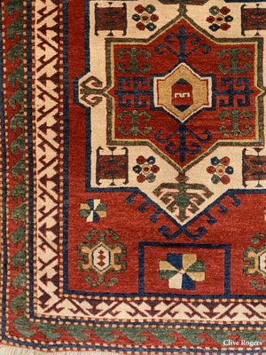 Turkish New Rendition Of A Caucasian Fachralo Prayer Rug Modern Rug