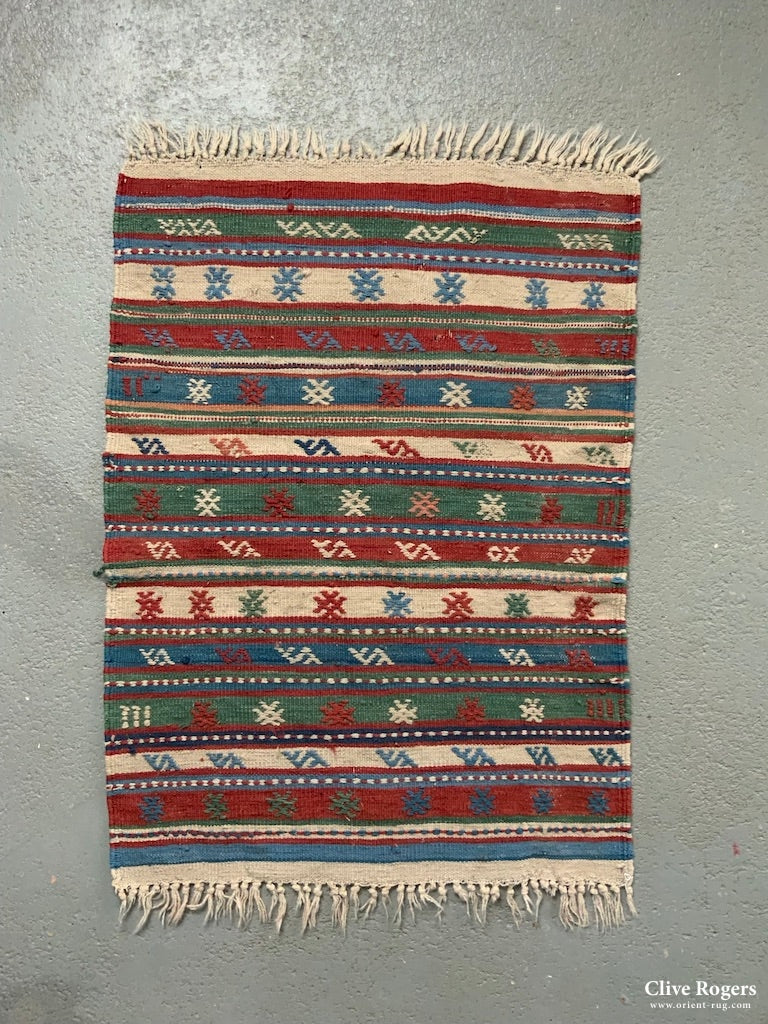 Turkish Cicim Flatweave*new ( 86 X 64Cm)