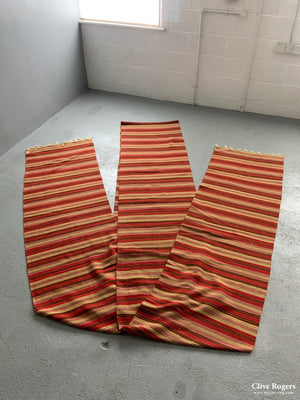 Turkish Fine Striped Extra Long Kilim Runner (972 X 67Cm)