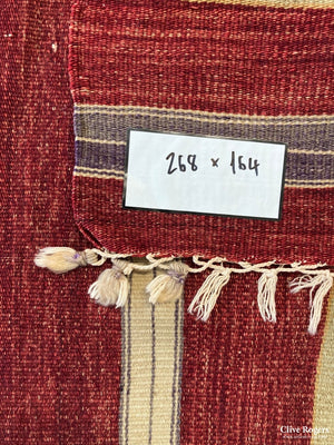 Turkish Fine Striped Flatweave (268 X 164Cm)