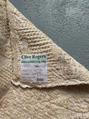 Turkish Wool And Cotton Coarse Lampas Mid 20Th Cent Lampas