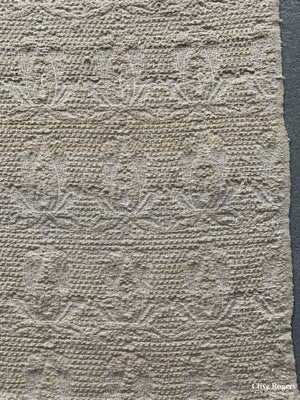 Turkish Wool And Cotton Coarse Lampas Mid 20Th Cent Lampas