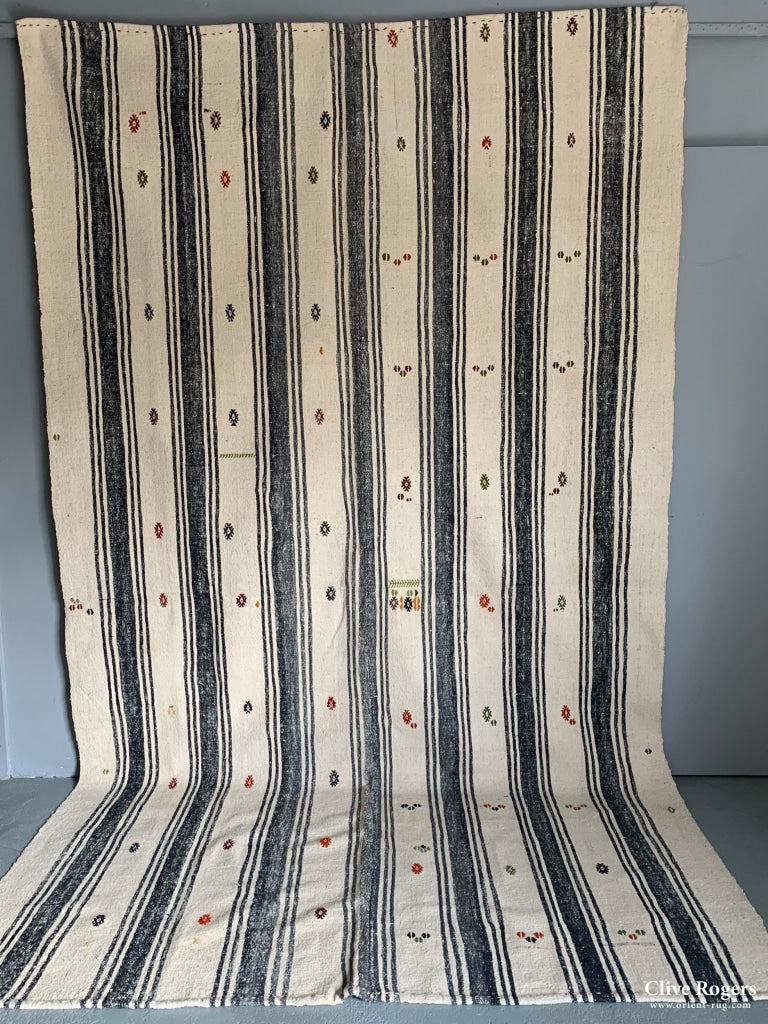 Turkish Heavy Cotton Warpface Flatweave Mid Cent Flatweave