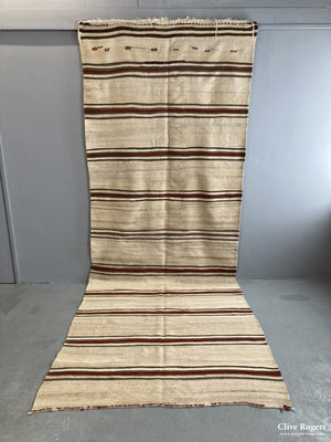 Turkish Heavy Wool Plainweave Kilim Carpet Mid 20Th Cent Flatweave