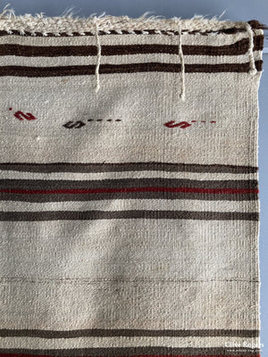 Turkish Heavy Wool Plainweave Kilim Carpet Mid 20Th Cent Flatweave