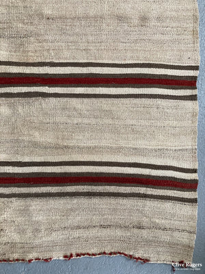 Turkish Heavy Wool Plainweave Kilim Carpet Mid 20Th Cent Flatweave