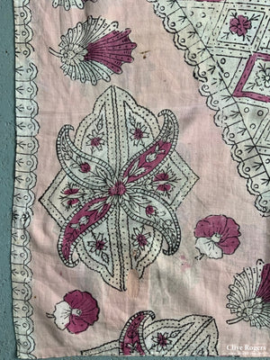 Turkish Kandili Cotton Print Fragment (68 X 62Cm)